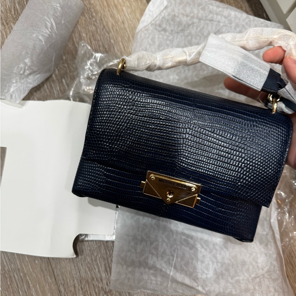 Michael kors xs cece mini satchel bag crossbody lizard embossed leather